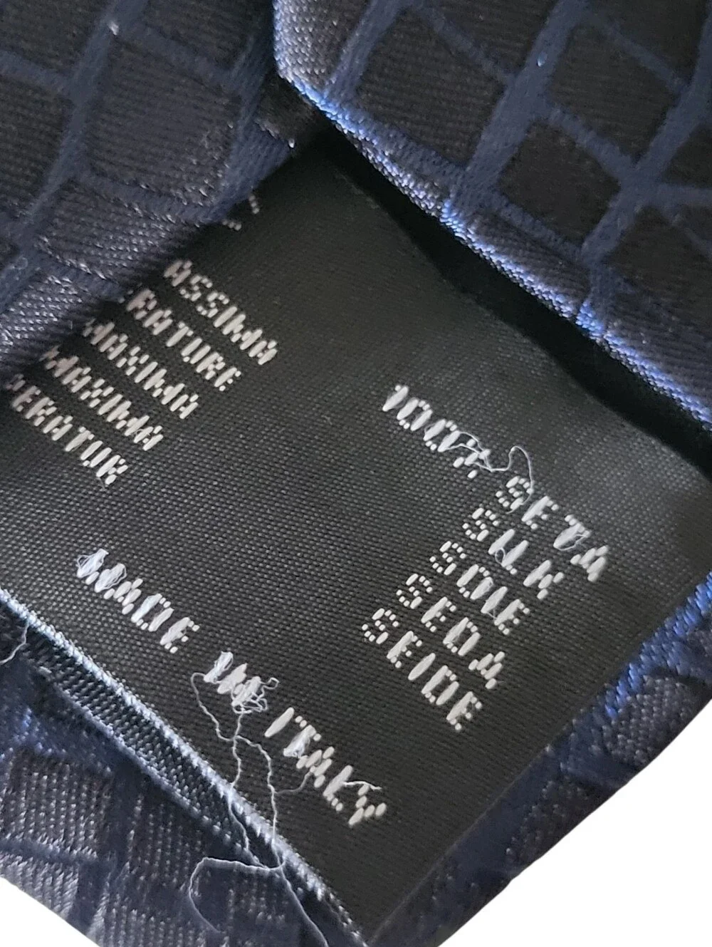 VERSACE Collection Silk Tie Navy